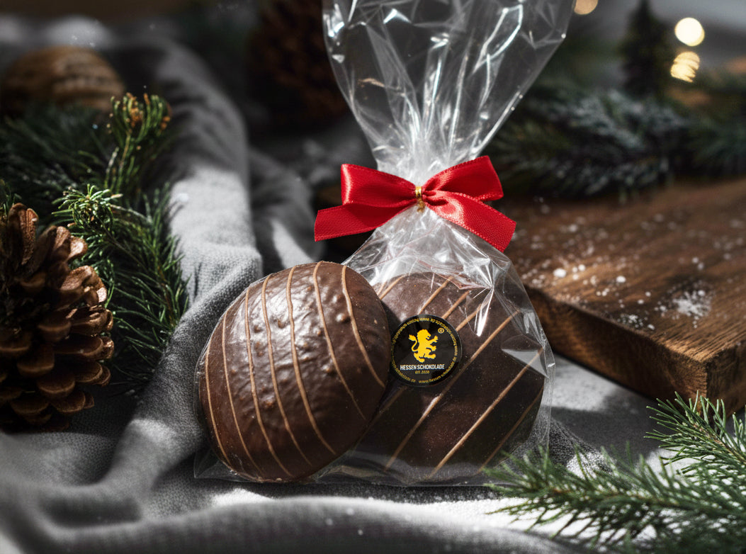 Lebkuchen Zartbitter handgefertigt, 1 Stck. im Klarsichtbeutel