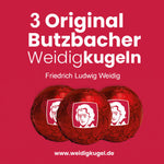 3 Original Butzbacher Weidigkugel