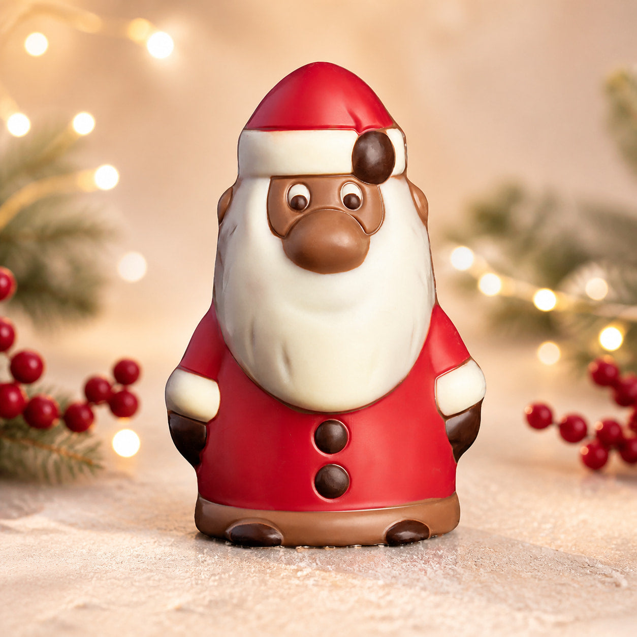 Weihnachtsmann 75 g, kompakte Schokoladenfigur von Hessen Schokolade