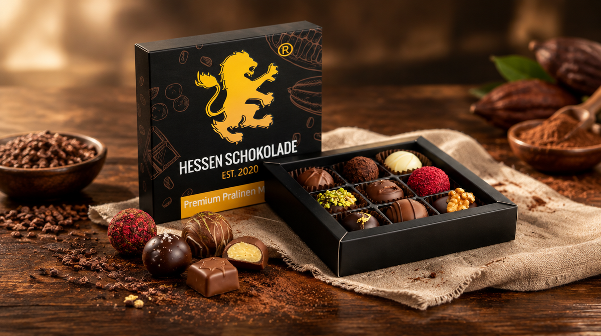Pralinen & Trüffel von Hessen Schokolade – handgemachte Pralinen in der Geschenkpackung