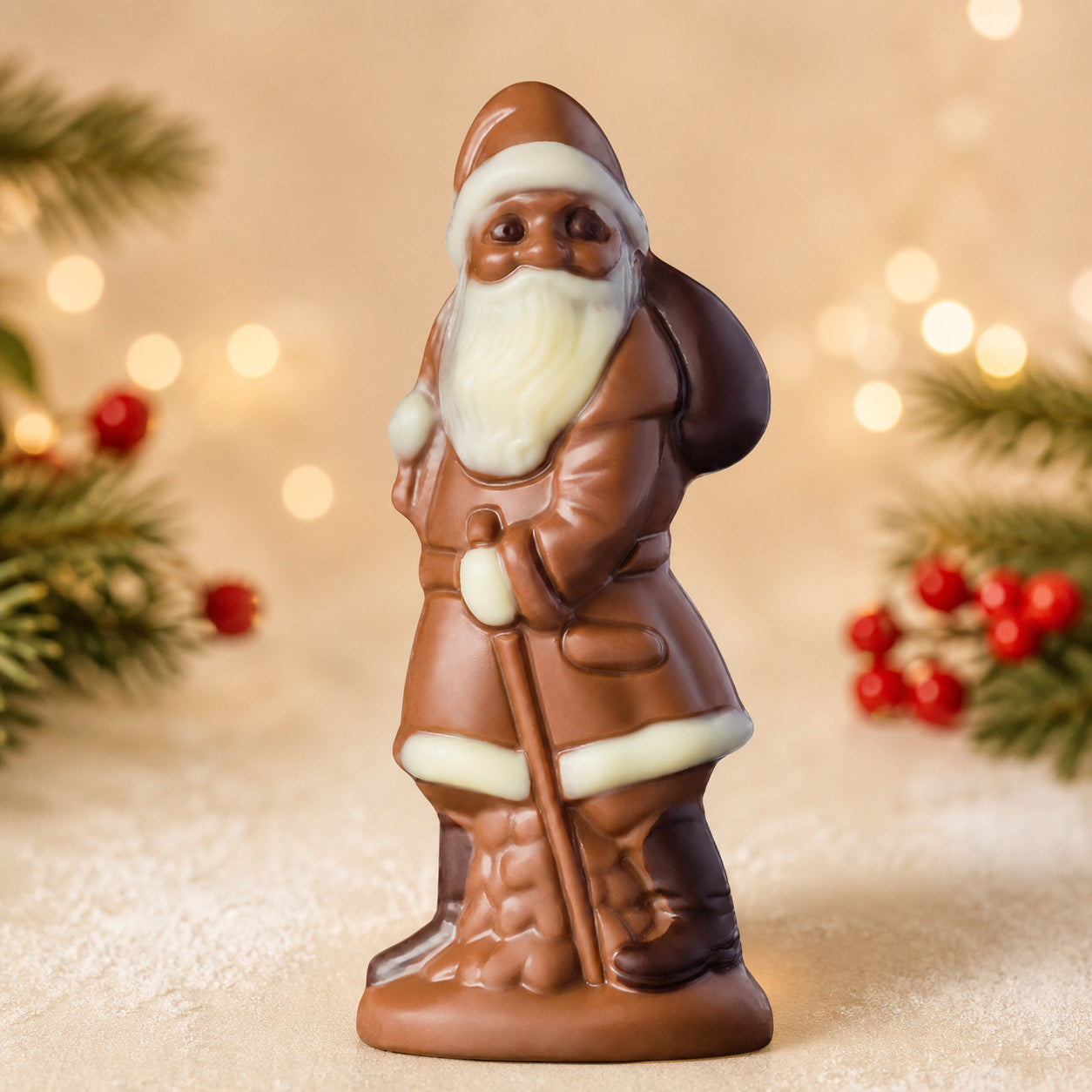 Mini-Weihnachtsmann Vollmilch 18 g, Schokoladenfigur von Hessen Schokolade