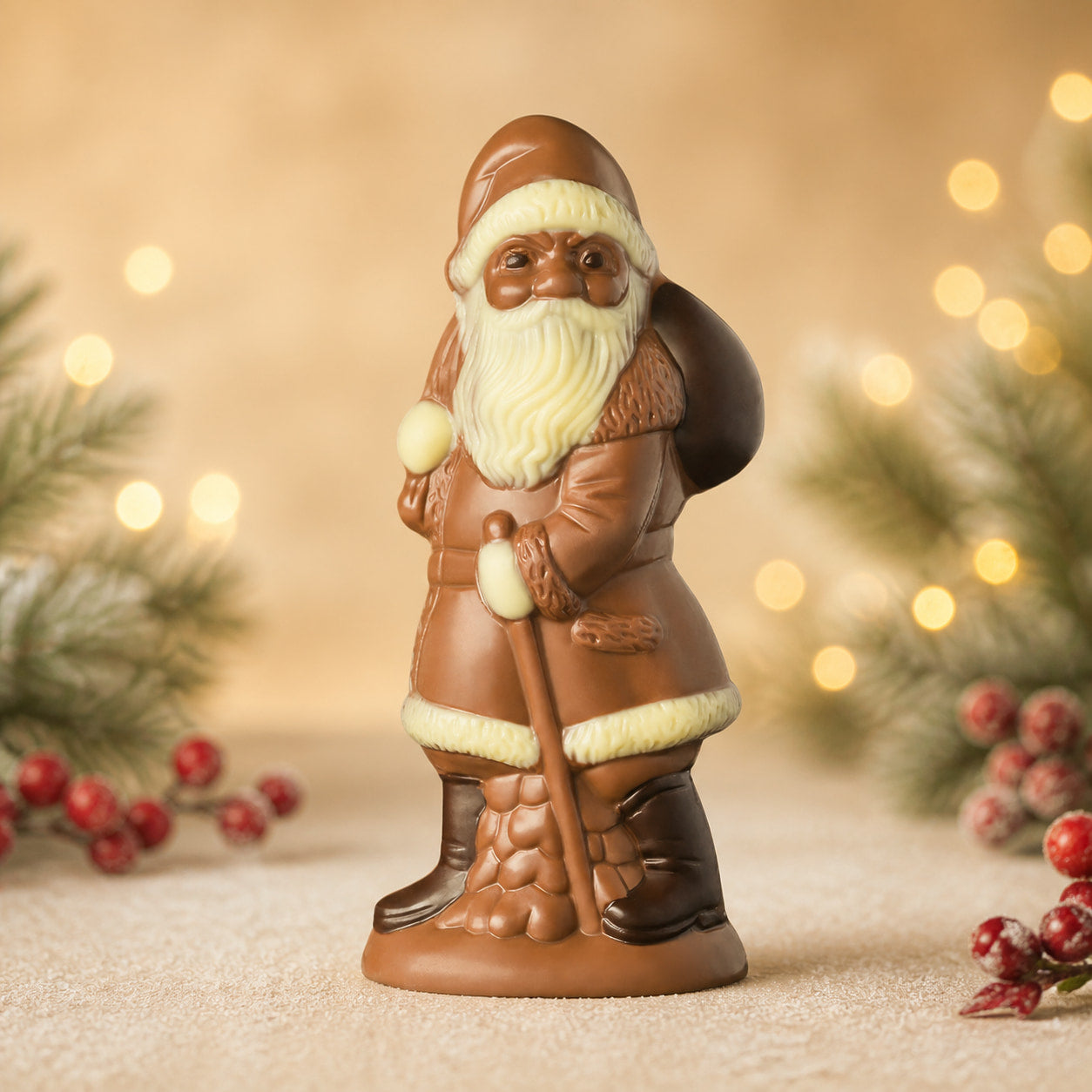 Weihnachtsmann Vollmilch 75 g, Schokoladenfigur von Hessen Schokolade
