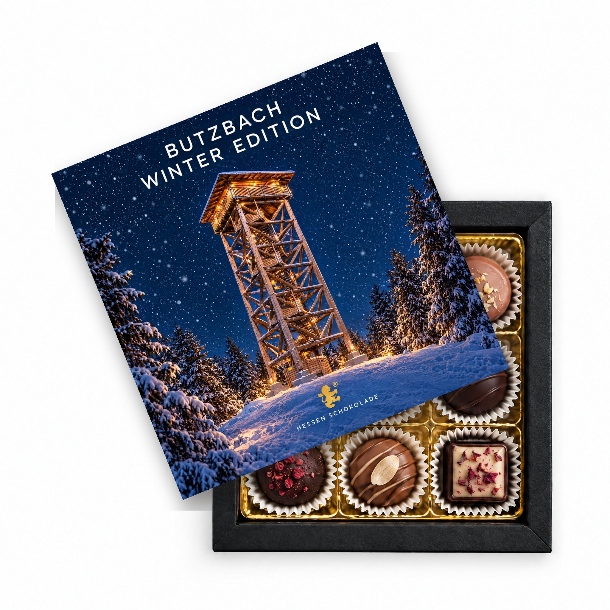 Butzbach Winter Edition 9er Pralinen – Hausbergturm