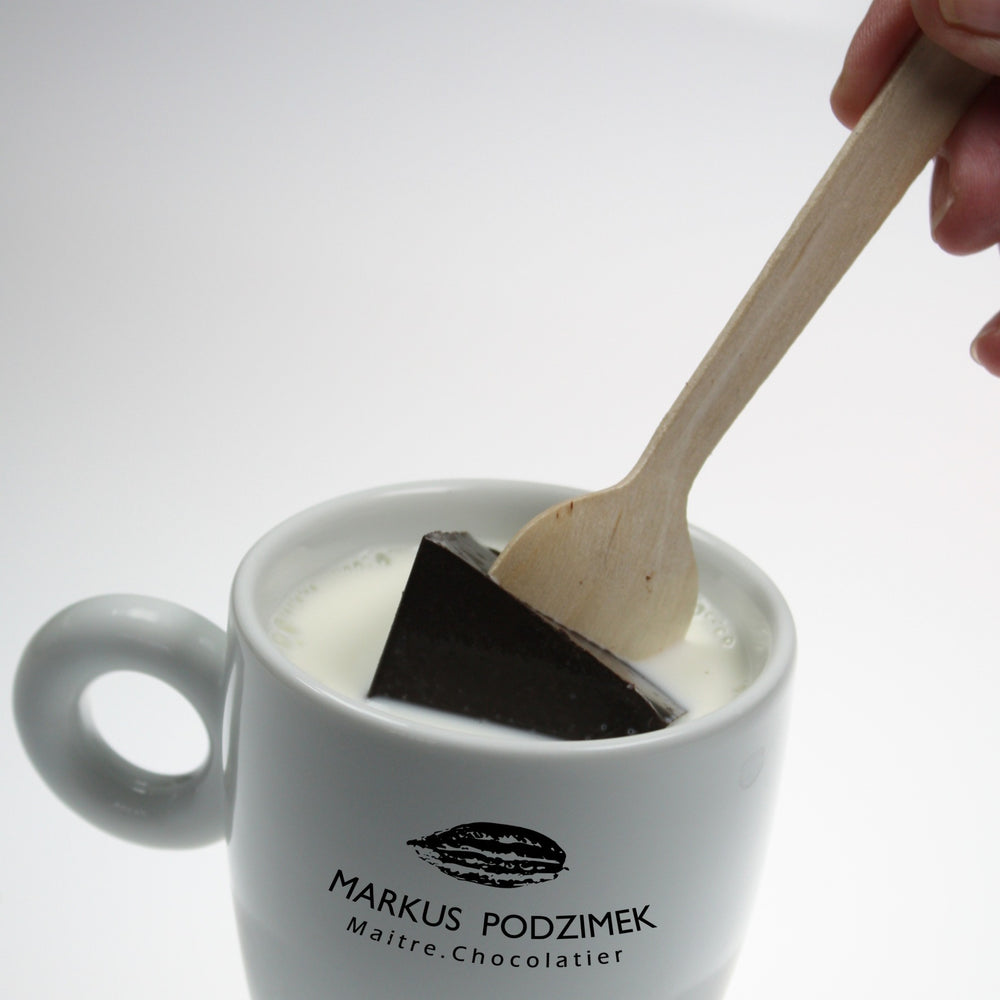 Edel-Bitterschokolade 85% Cacao – Trinkschokolade am Löffel