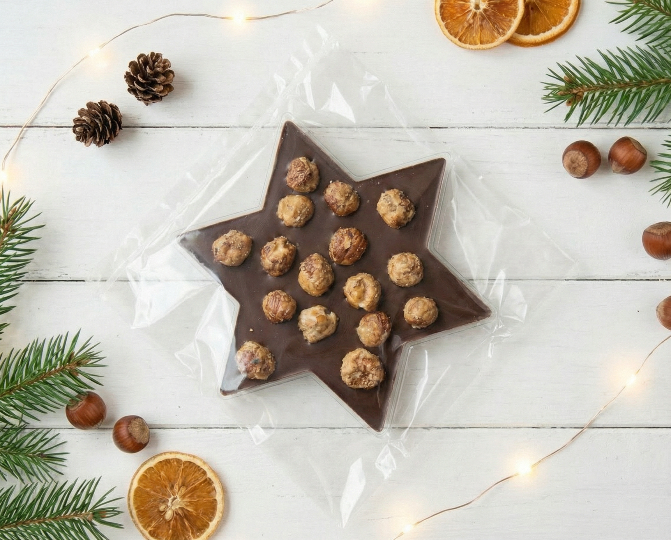 Weihnachtsstern Zartbitter, Haselnuss
