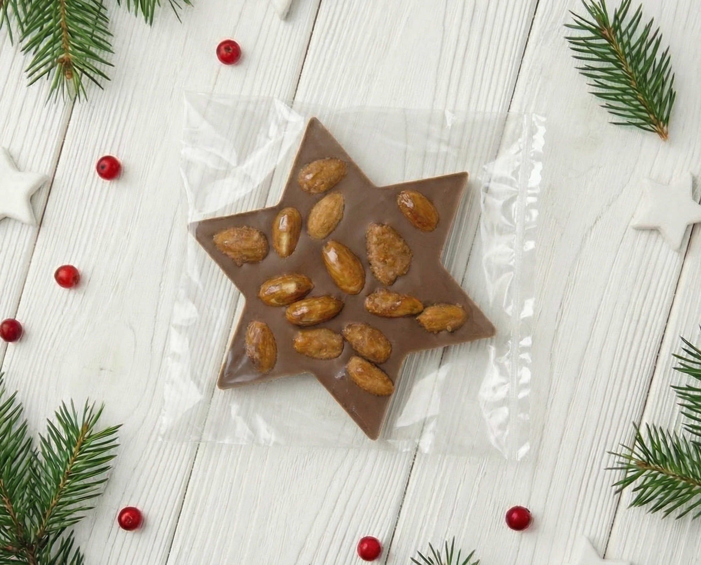 Weihnachtsstern Vollmilch, gebrannte Mandel