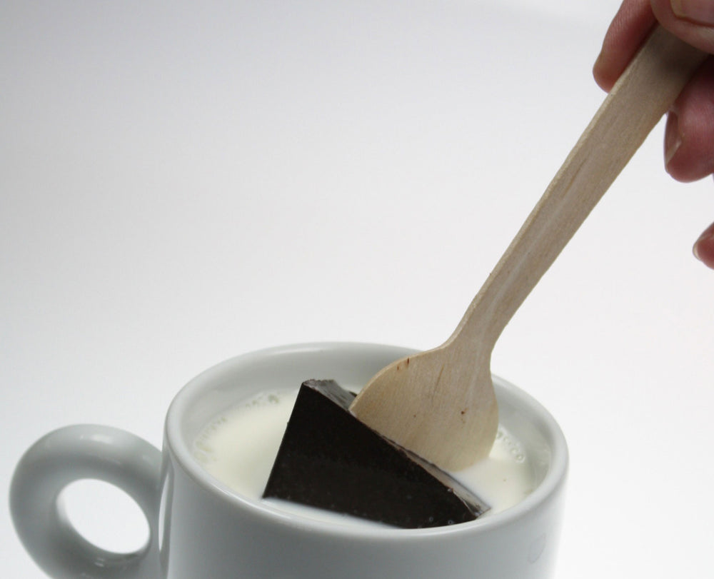 Vollmilchschokolade 38% Cacao – Trinkschokolade am Löffel