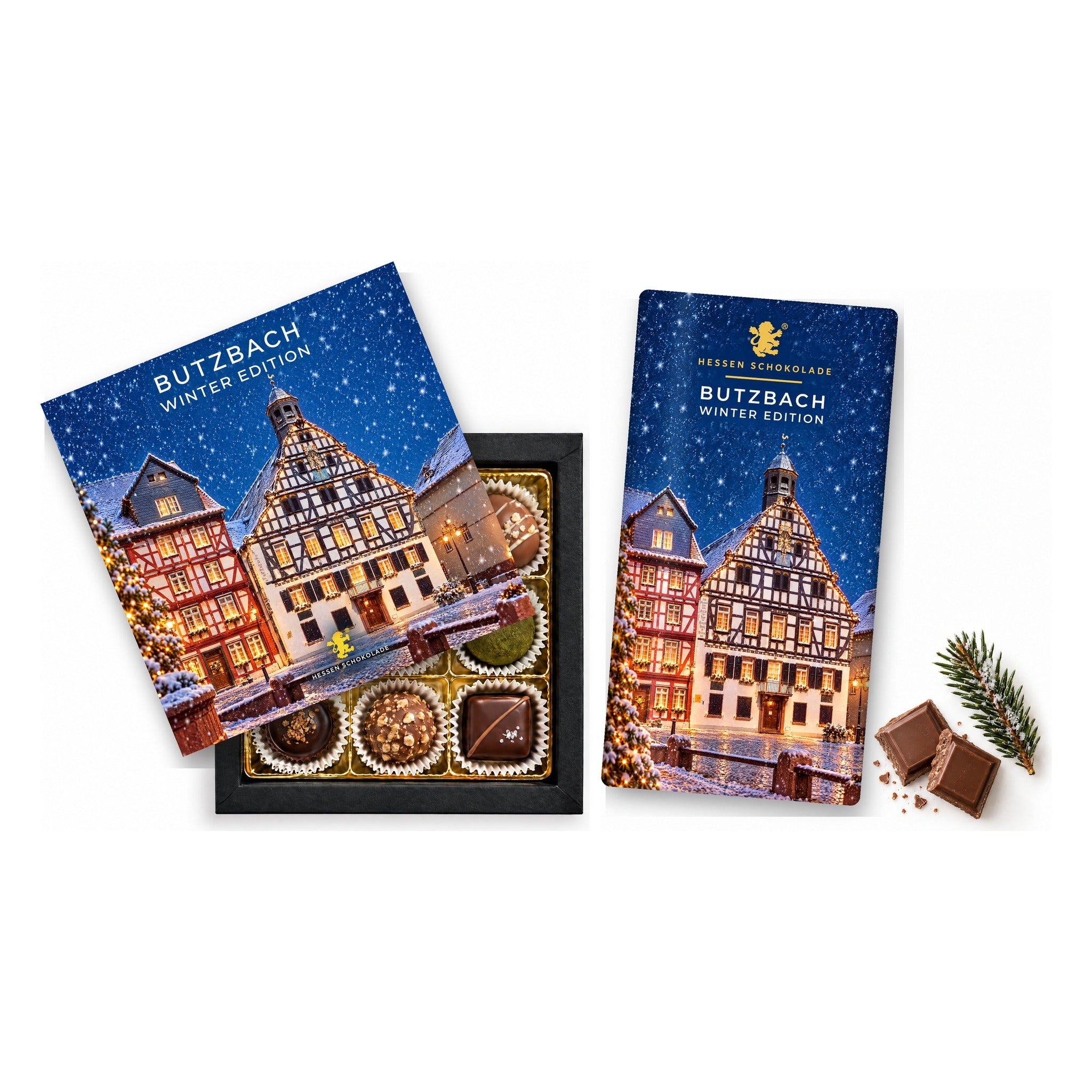 Butzbach Winter Edition Präsent-Set – Fachwerkgiebel