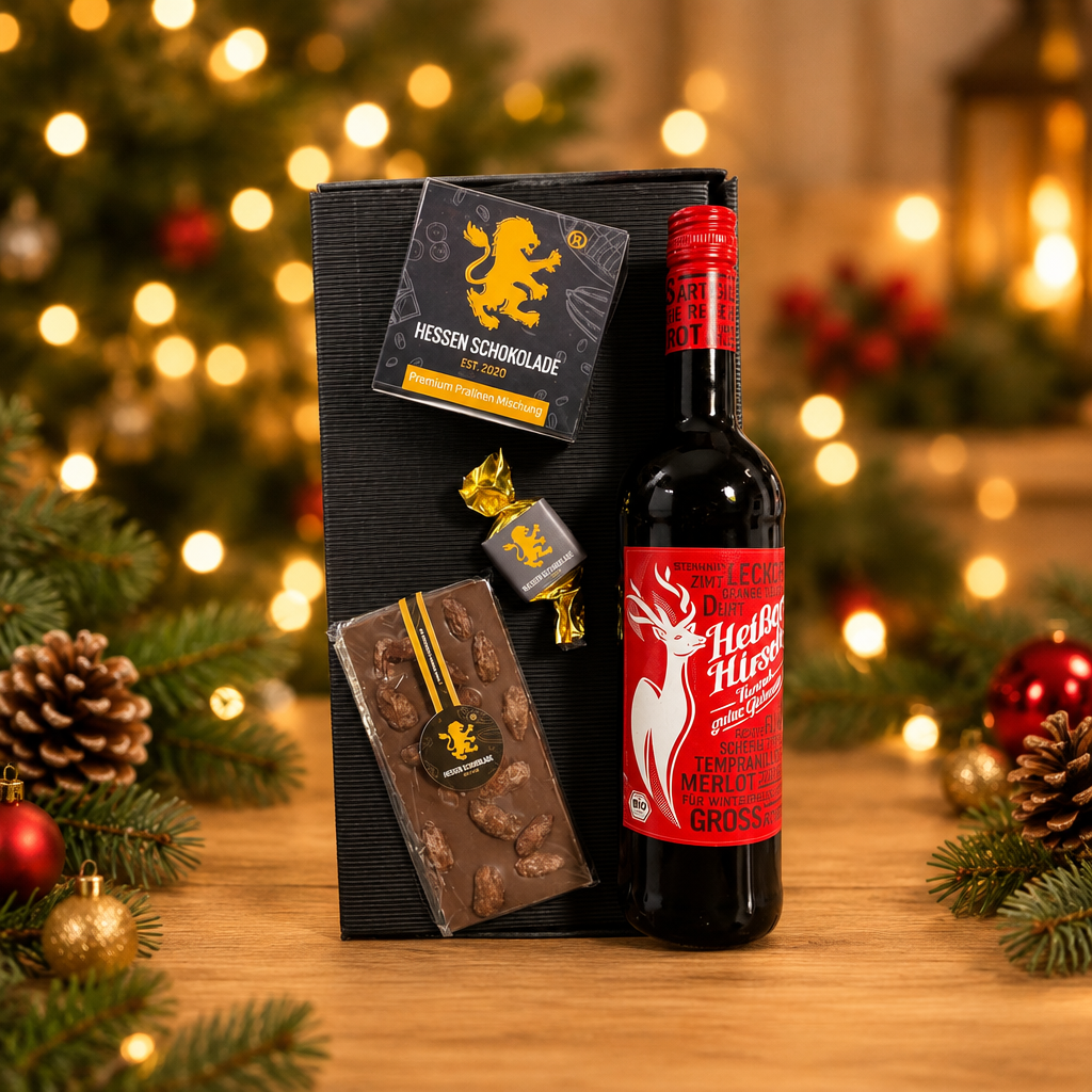 Weihnachtspräsent RED-XMAS – Hessen Schokolade