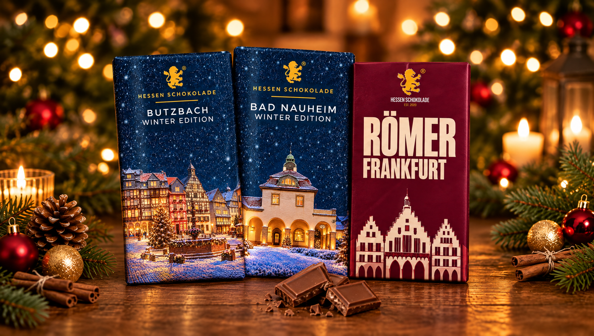 Süße Grüße – Vollmilch-Tafeln Butzbach, Bad Nauheim und Frankfurt in weihnachtlicher Stimmung