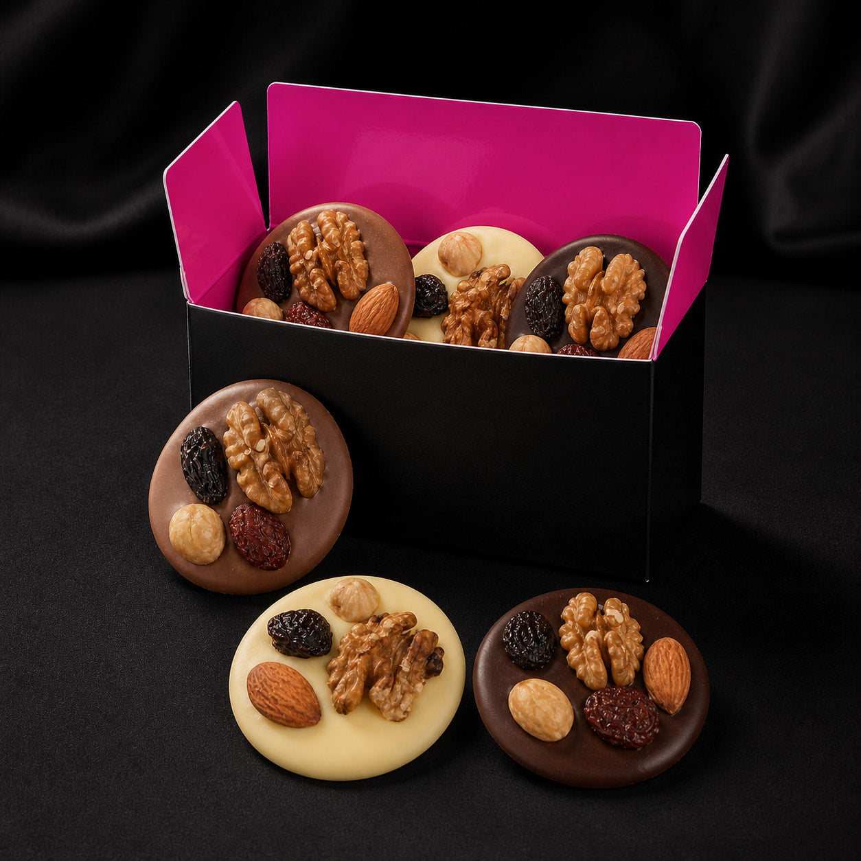 Schokotaler gemischt 100 g von Hessen Schokolade in der Geschenkschachtel