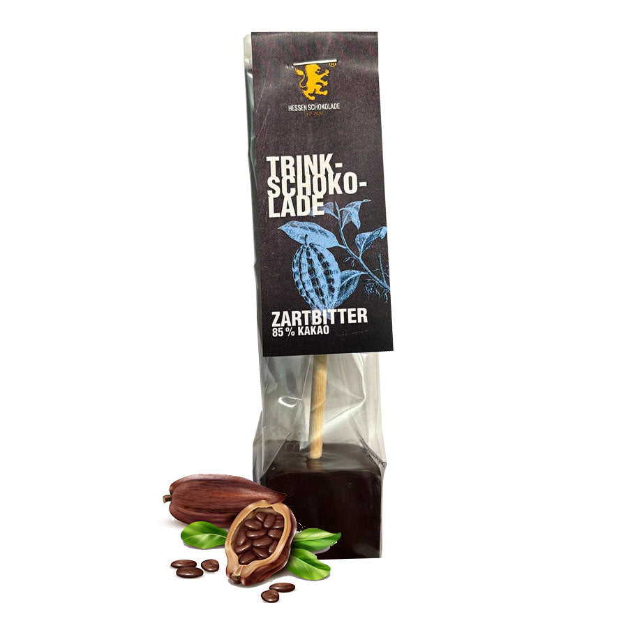 Edel-Bitterschokolade 85% Cacao – Trinkschokolade am Löffel