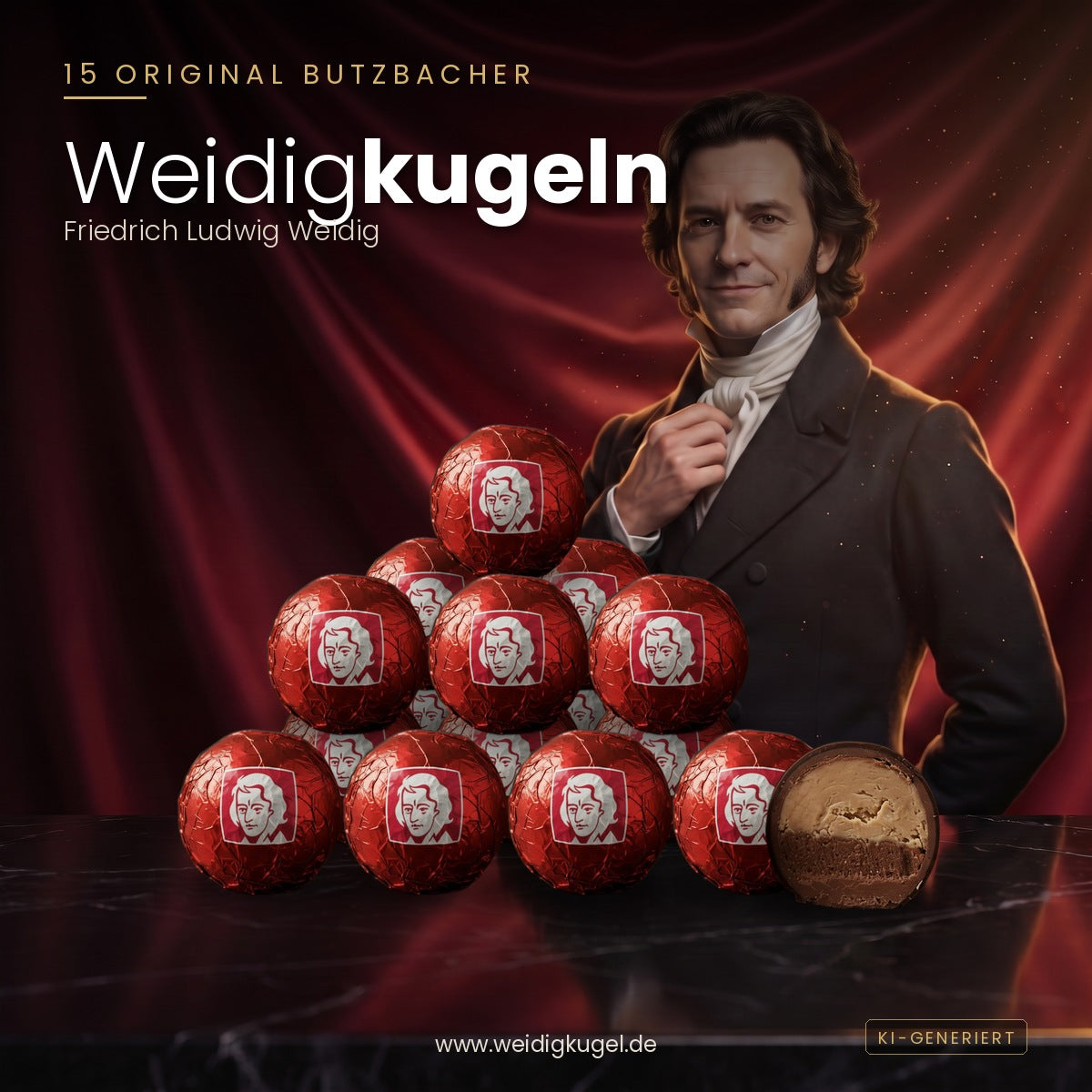 15 Original Butzbacher Weidigkugeln