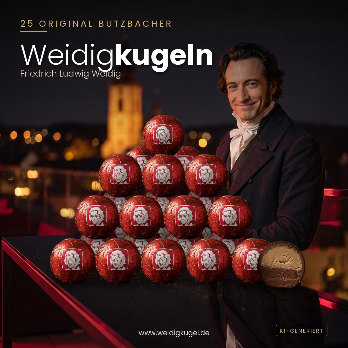 25 Original Butzbacher Weidigkugeln
