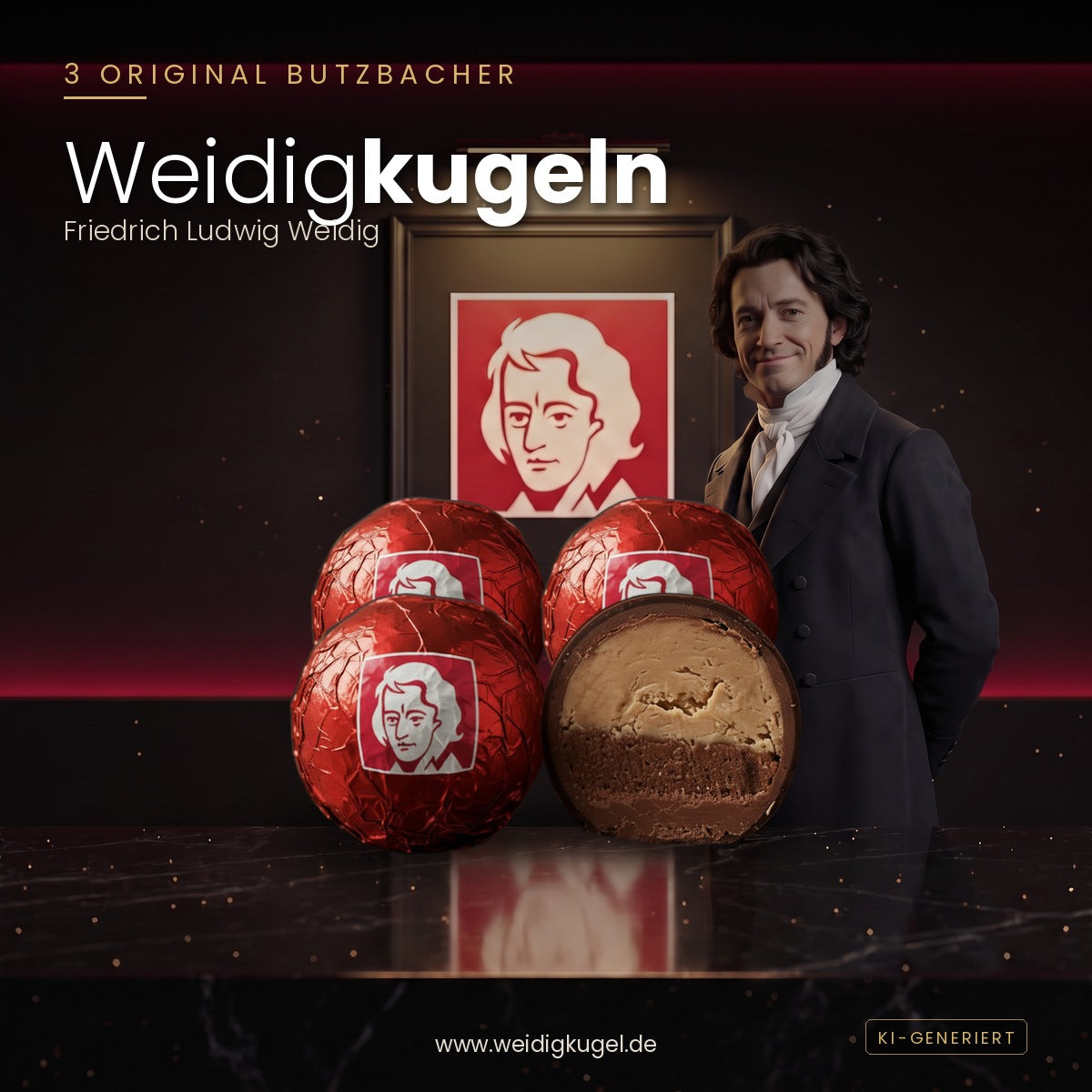 3 Original Butzbacher Weidigkugel