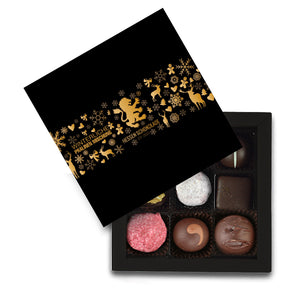 9er Goldener Winter Hessen Pralinen und Trüffelmischung