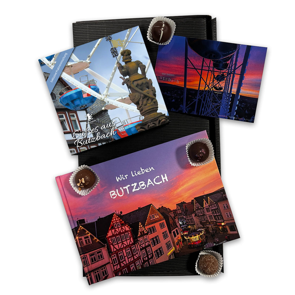 Buch trifft Pralinen, Riesenrad am Marktplatz, Box B1V1 Blau